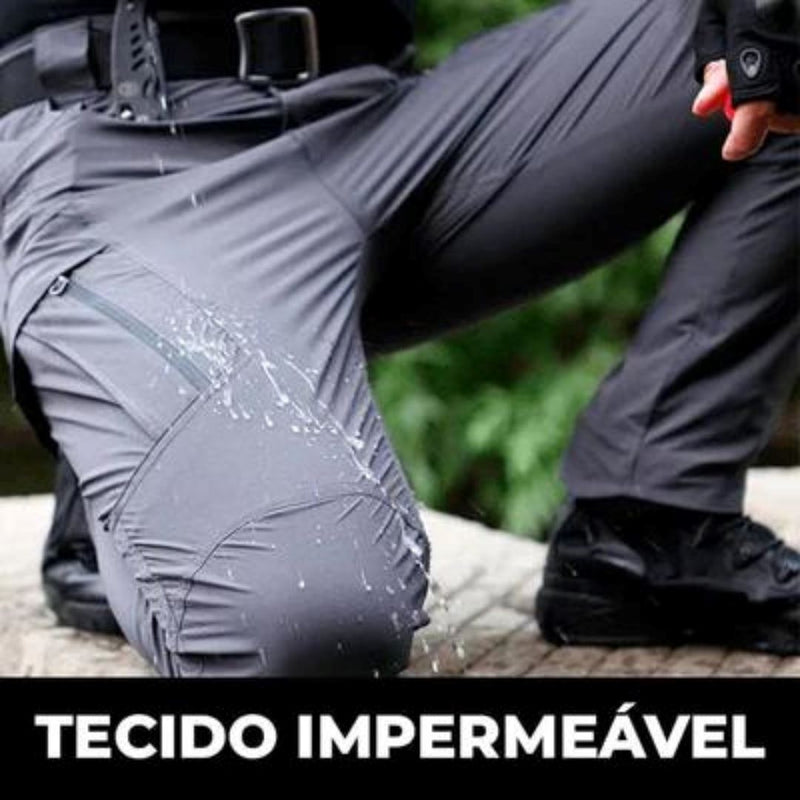 Calça Militar Tática Resistente e Impermeável + Cinto de Brinde